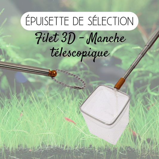 Épuisette 3D Télescopique