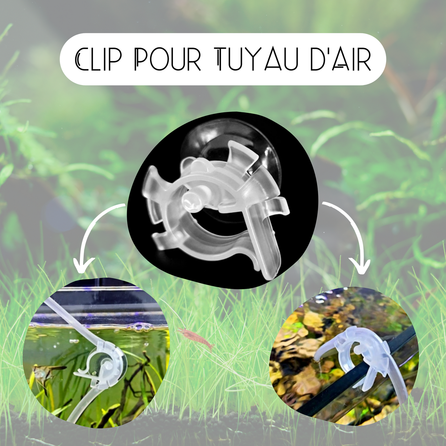 Clip pour tuyau à air